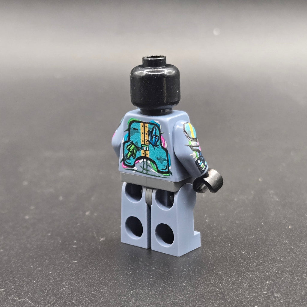 Sand Blue Gilded Ghost UV Printed Figure
