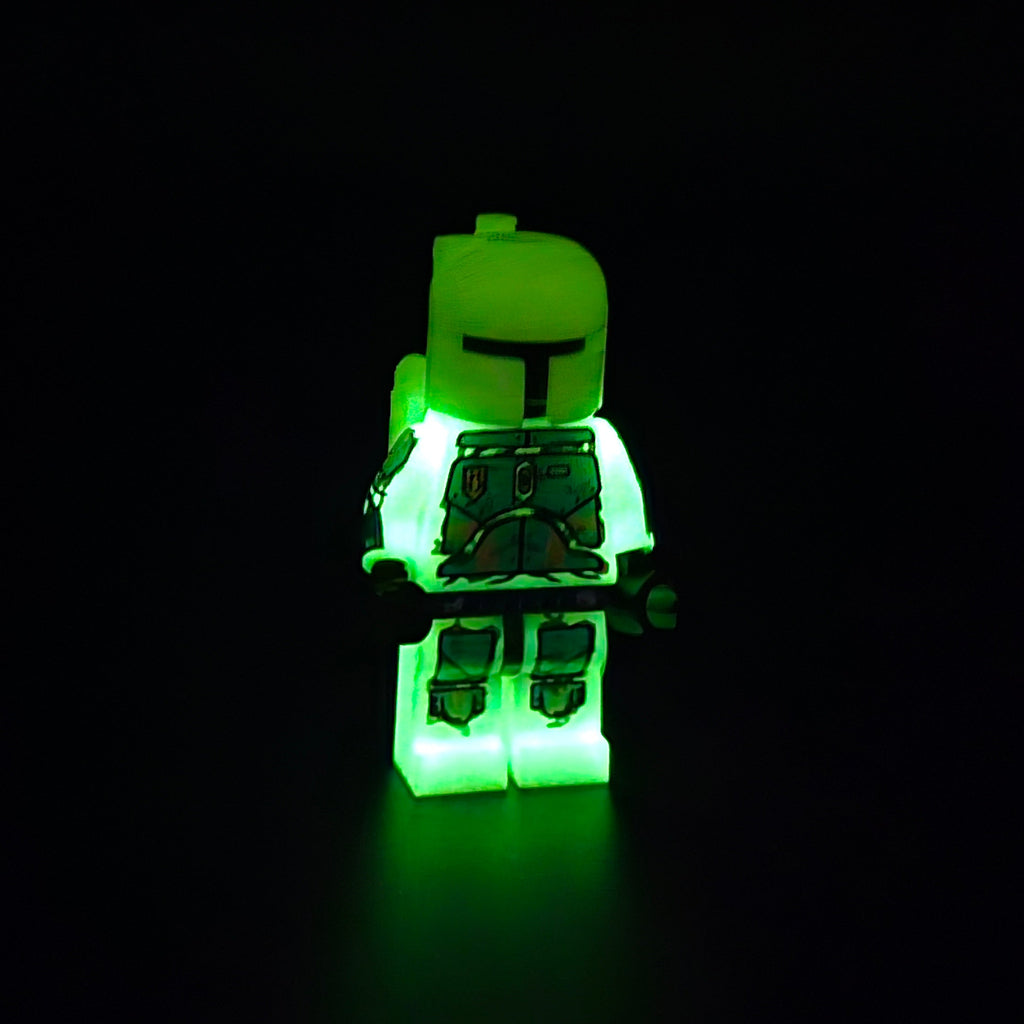 Glow In The Dark Gilded Ghost UV Printed Varient