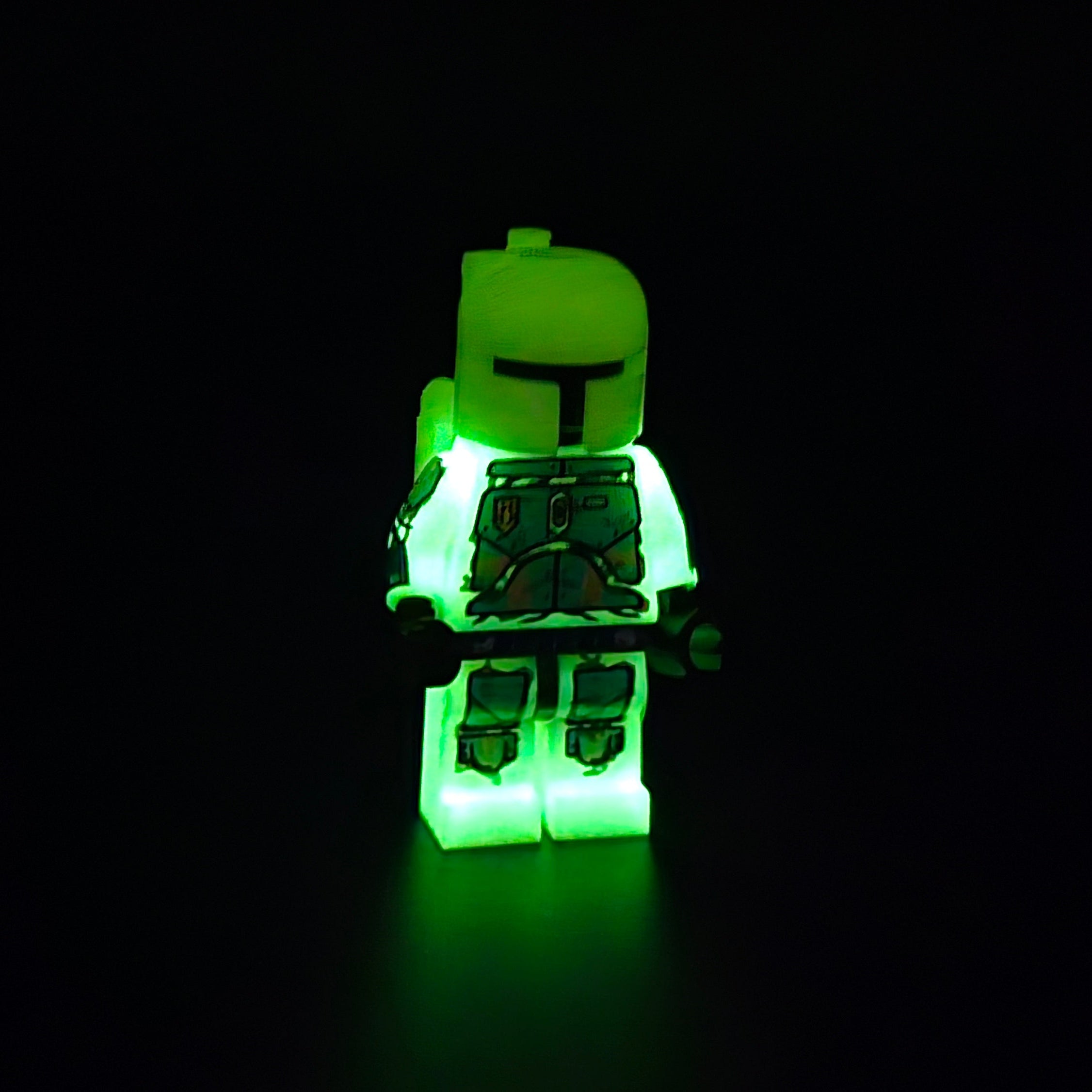 Glow In The Dark Gilded Ghost UV Printed Varient