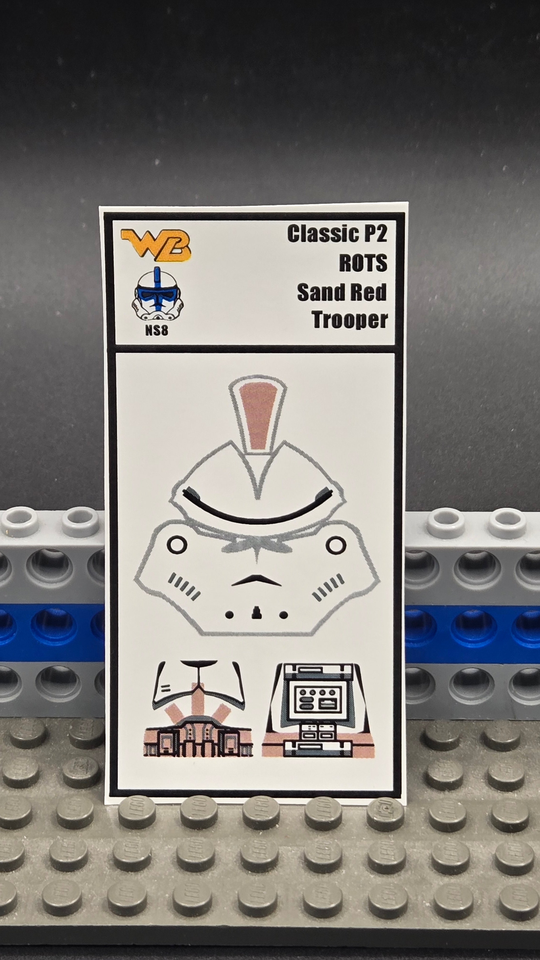 Classic Phase 2 ROTS Sand Red Trooper (Forgotten Legion)