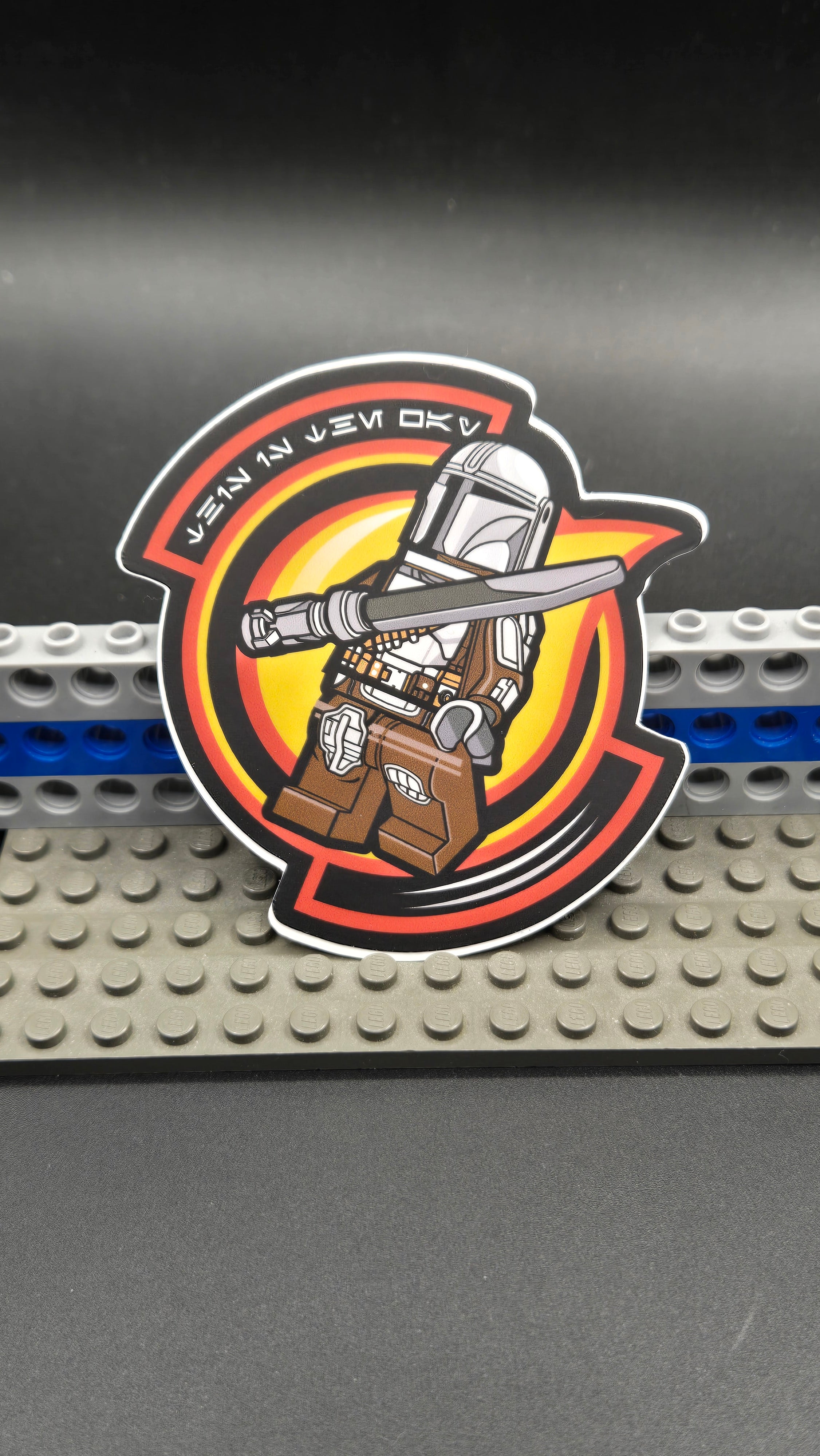 The Mando Sticker (Fire.Brickz.Studios)