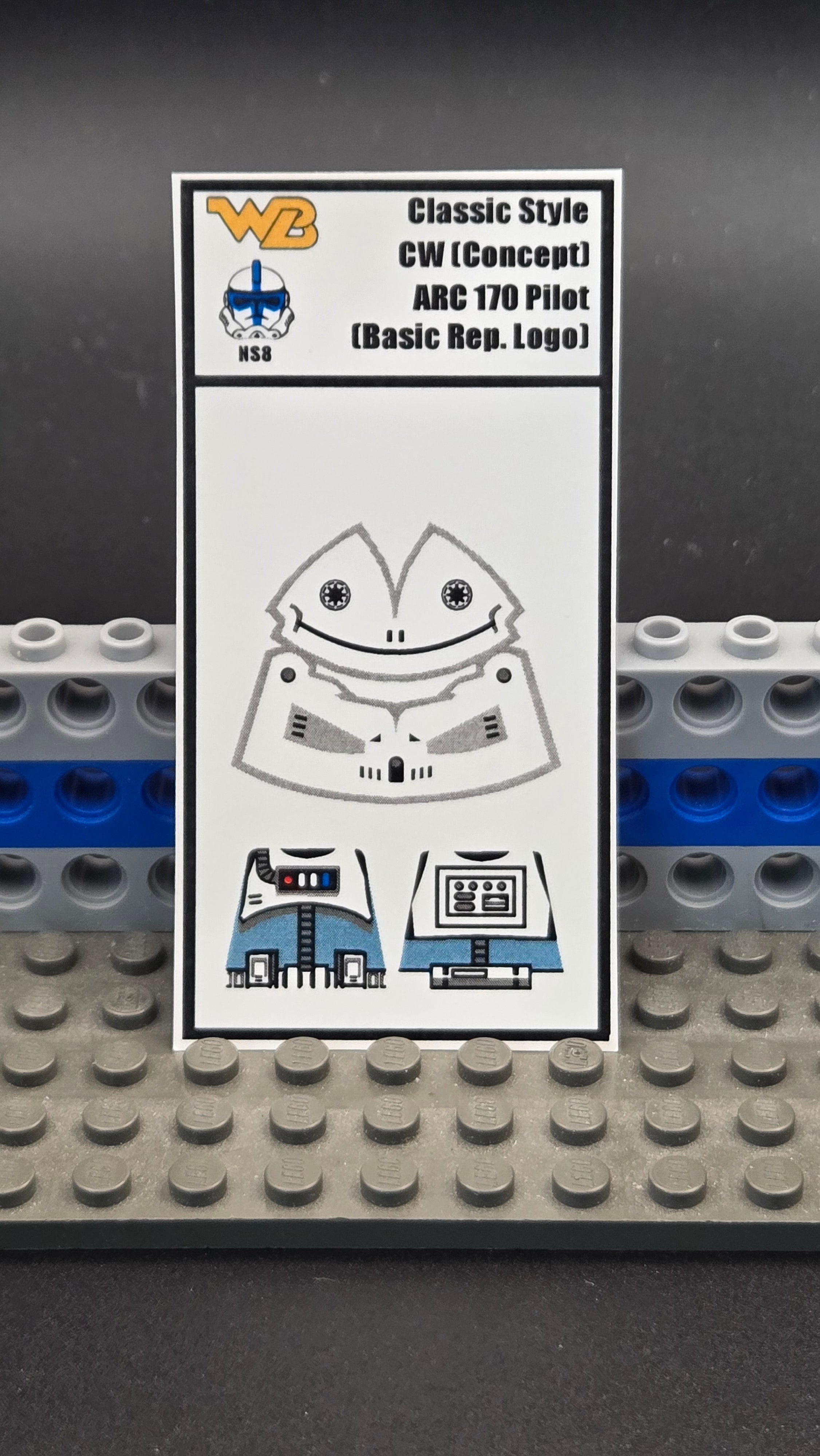 Classic P1 Clone Wars ARC 170 Pilot (concept)