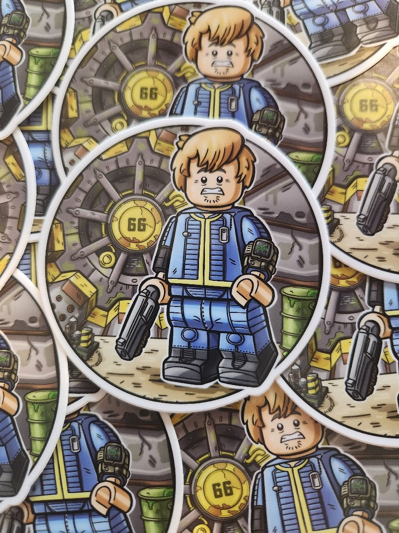Vault Dweller Shaggy Sticker (Fire.Brickz.Studios)