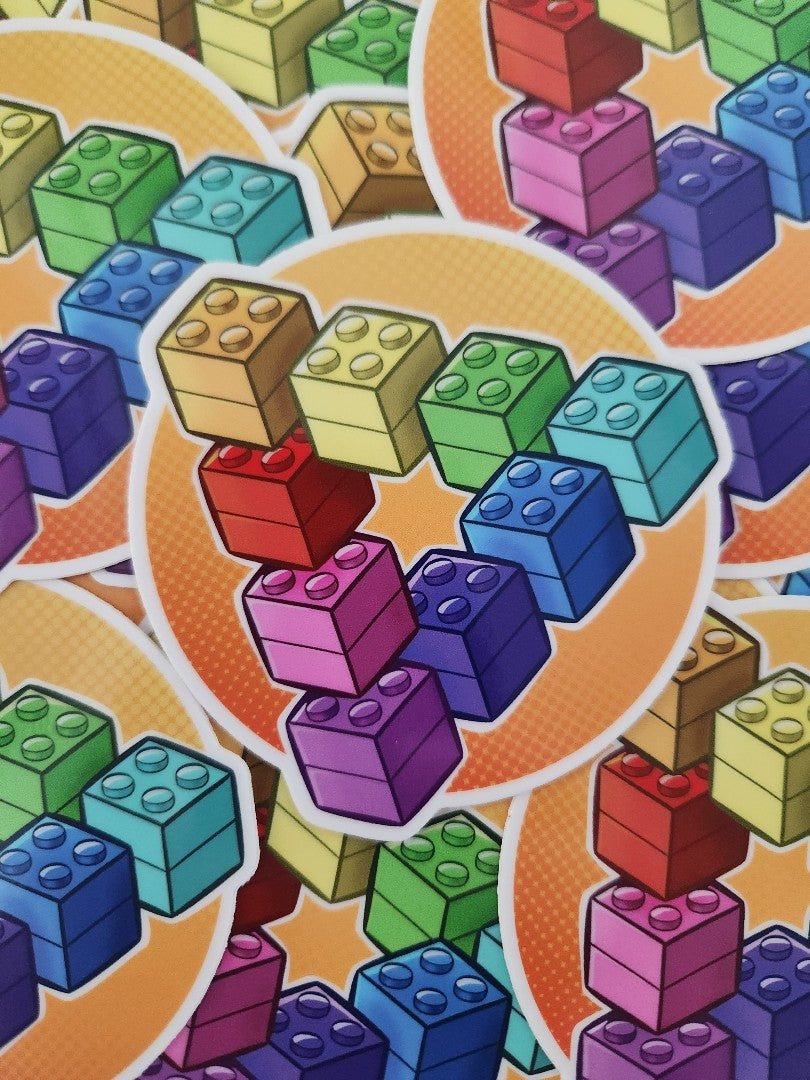Infinite Bricks Sticker (Fire.Brickz.Studios)