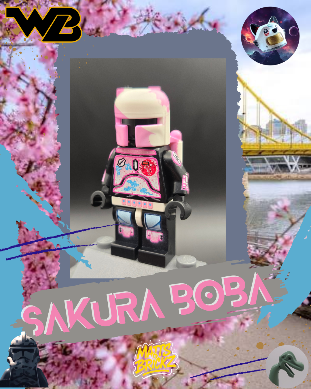 Sakura Boba UV Printed Figure